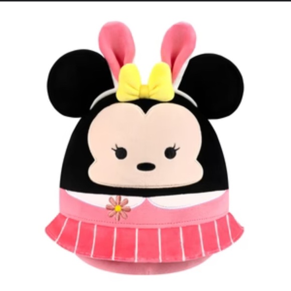 NWT Easter Squishmallow Disney Minnie in Pink Dress Bunny Ears 8" Jazwares - Picture 1 of 6